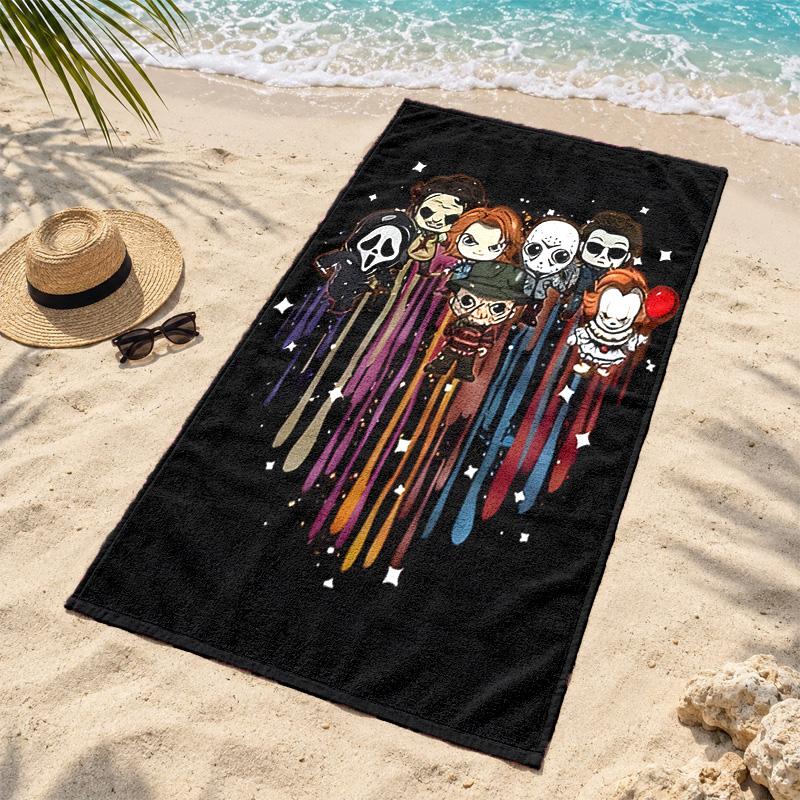 Friday the 13th Microfiber Beach Towel Quick Dry Sand Free Lightweight Beach Towels for Travel Swimming Camping