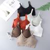 Womens Fashion Sports Underwear Crop Top Gym Wear Top Sports Bras Sleeveless Tops Sport Yoga Bra
