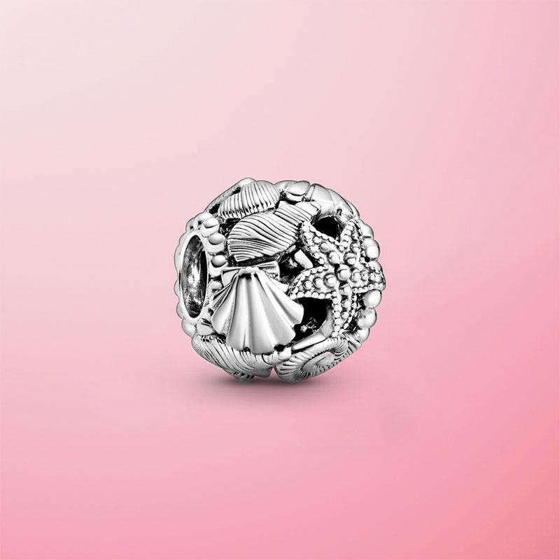 Hot 925 Sterling Silver Summer Ocean Series Beads Dangle Charms Fit Original Charms Bracelet Jewelry Gift Wholesale