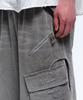 Aleseueseussi Convertible Destroyed Cargo Denim Pants - Gray