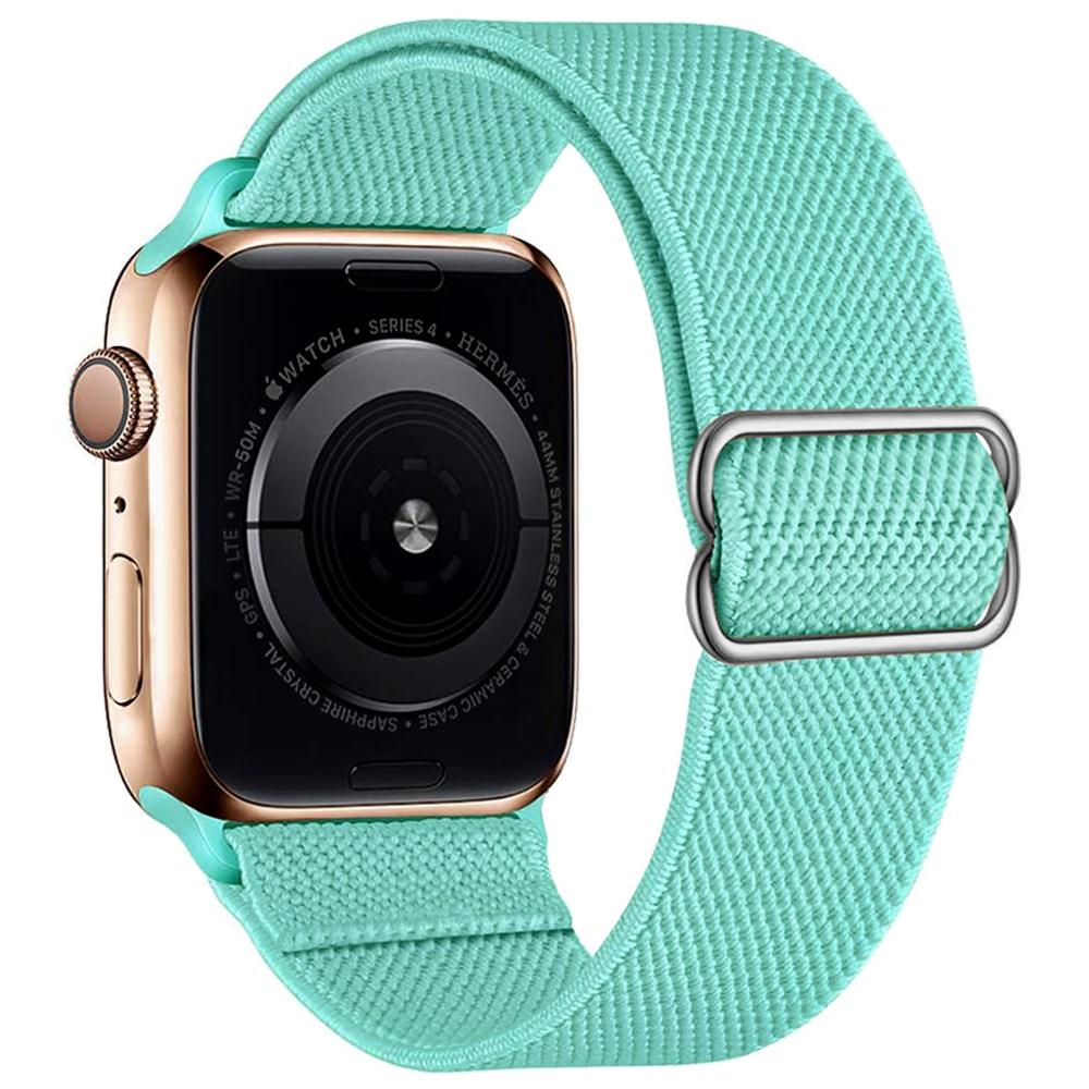 Эластичный нейлоновый ремешок Solo Loop для Apple Watch Series 6/5/4/3 SE, регулируемый эластичный плетеный спортивный эластичный ремешок для iWatch 40 мм 44 мм
