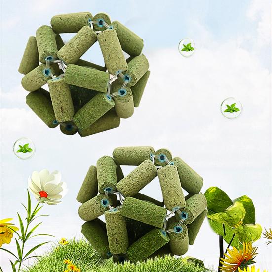 Catnip Toys Natural Silvervine Stick Cage Ball Catnip Ball Toy Pet Teeth Cleaning Molar Tool Cat Chew Toy for Indoor Cats