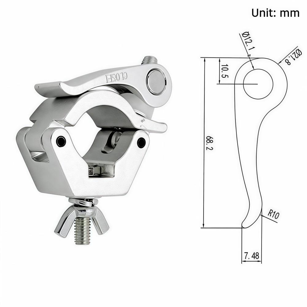 Quick Release Stage Lights Truss Clamp Fixing Clip For LED PAR Moving Head Beam Spot Clamps