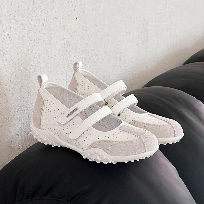 Inner Height Increase 5.5cm Retro Shallow Mouth Mary Jane Ballet Single Shoes Small Casual Soft Sole Non-slip German Training Shoes