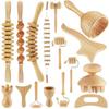 16-in-1 Wood Therapy Massage Tools Massager Wooden Massager for Body Shaping Massage Tool Set Wood Therapy Tools for Relieving Muscle Pain Body