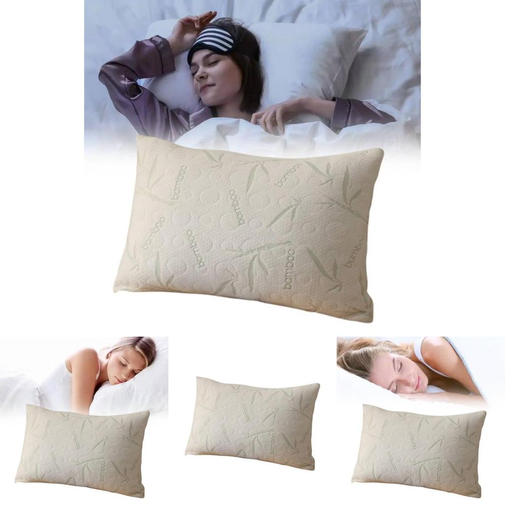 Memory Foam Hotel Pillow With Breathable Silk Knit Fabric For Restful Sleep