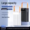 Портативный Power Bank 10 Вт с быстрой зарядкой, встроенным кабелем, емкостью 50000 мАч и цифровым дисплеем