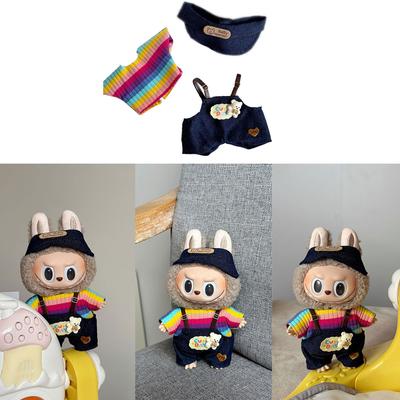 Набор из 3 предметов: рубашка, кепка, брюки для кукол 17 см. Милая кукольная одежда, модный и очаровательный наряд на день (OOTD) для украшения куклы, аксессуары