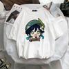 Women's T-Shirt Kawaii Genshin Impact Graphic Oversized T-Shirt Harajuku Summer Short Sleeve T-Shirts Woman Clothes Tops Tee