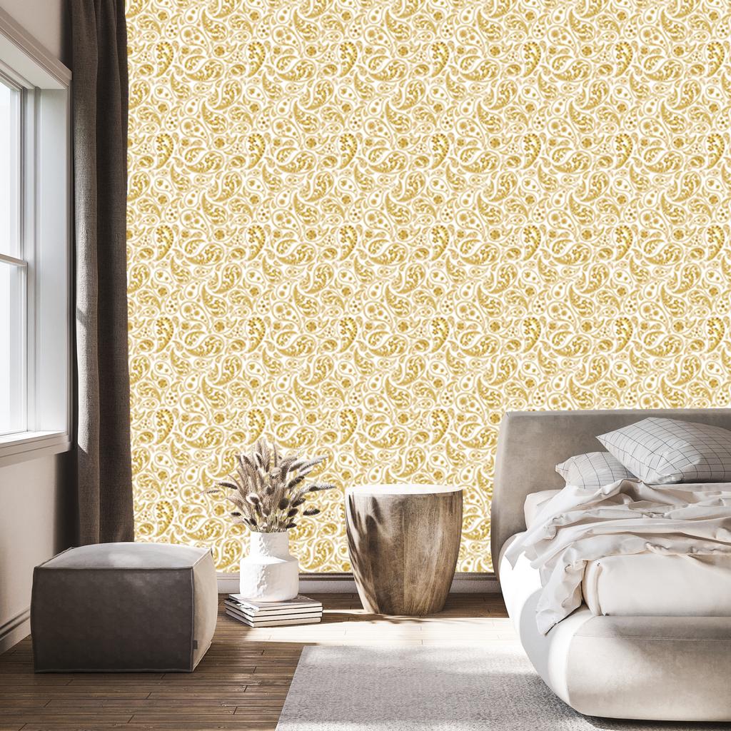 Paisley Cream wallpaper 50x1000