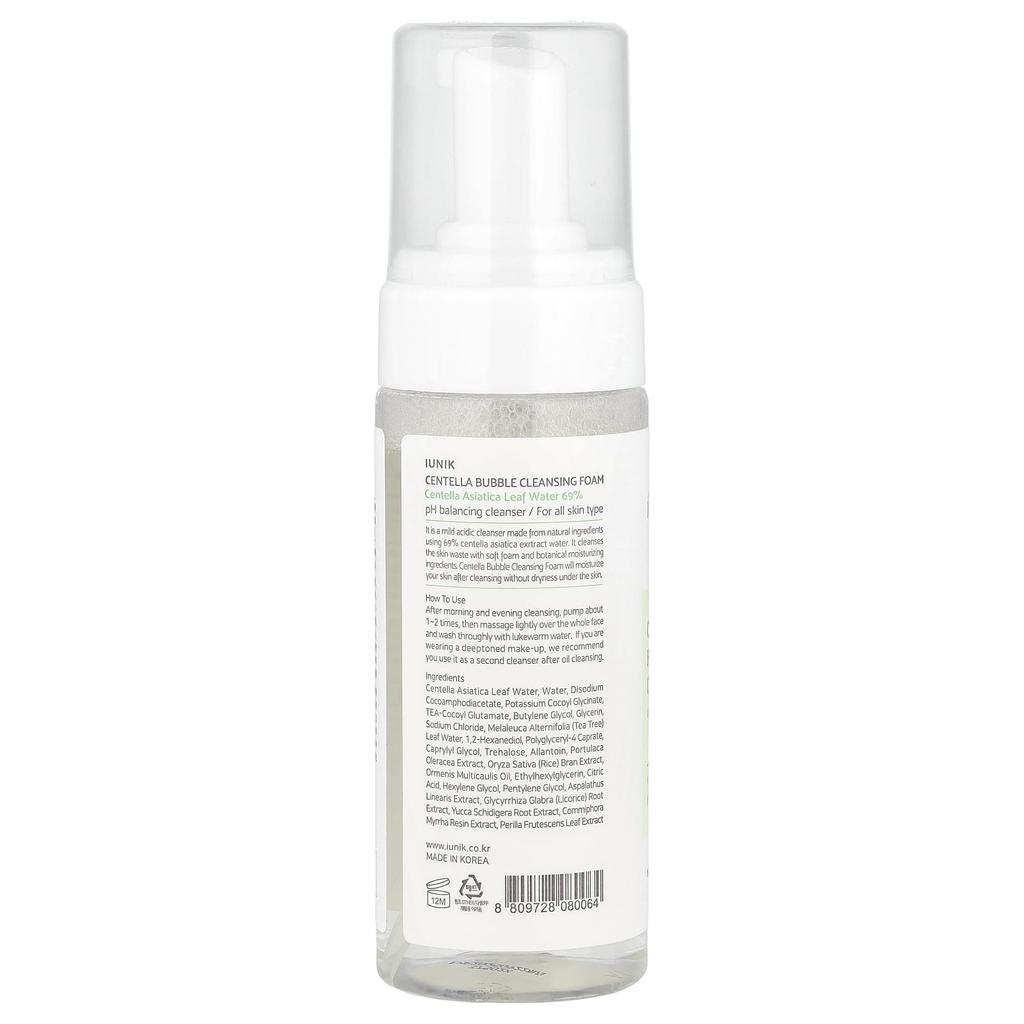 IUNIK Очищающая пенка Centella asiatica Foam, 150 мл (5,07 жидких унций)