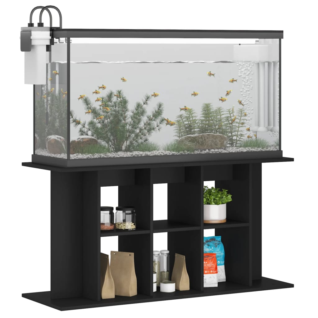 Aquarium Stand Black 120 x 40 x 60 cm Particleboard
