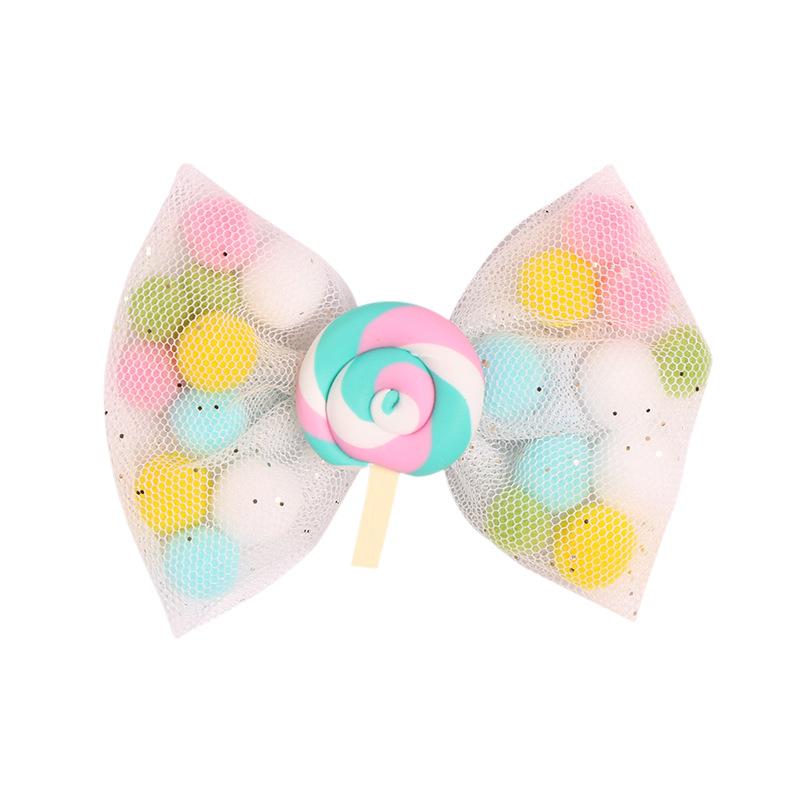 New Lace Bow Hairpins Girls Kawaii Unicorn Lollipop Hair Clips Princess Sweet Barrettes Kids Hair Accessories Girls Gifts