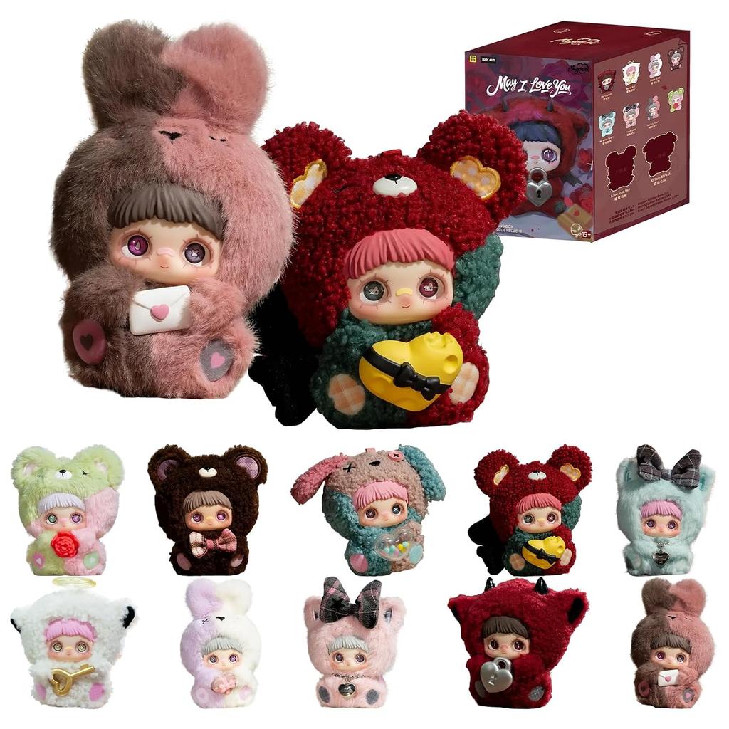 TOP TOY MayMei Love Romance Series Plush Pendant 1 Piece Gacha Blind Box Figure Plastic Model Premium Sofubi Birthday Present Original Character Gift