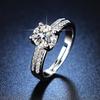 Bullhead Group Inlaid Zircon Simulation Moissanite Fashion Temperament Open Ring
