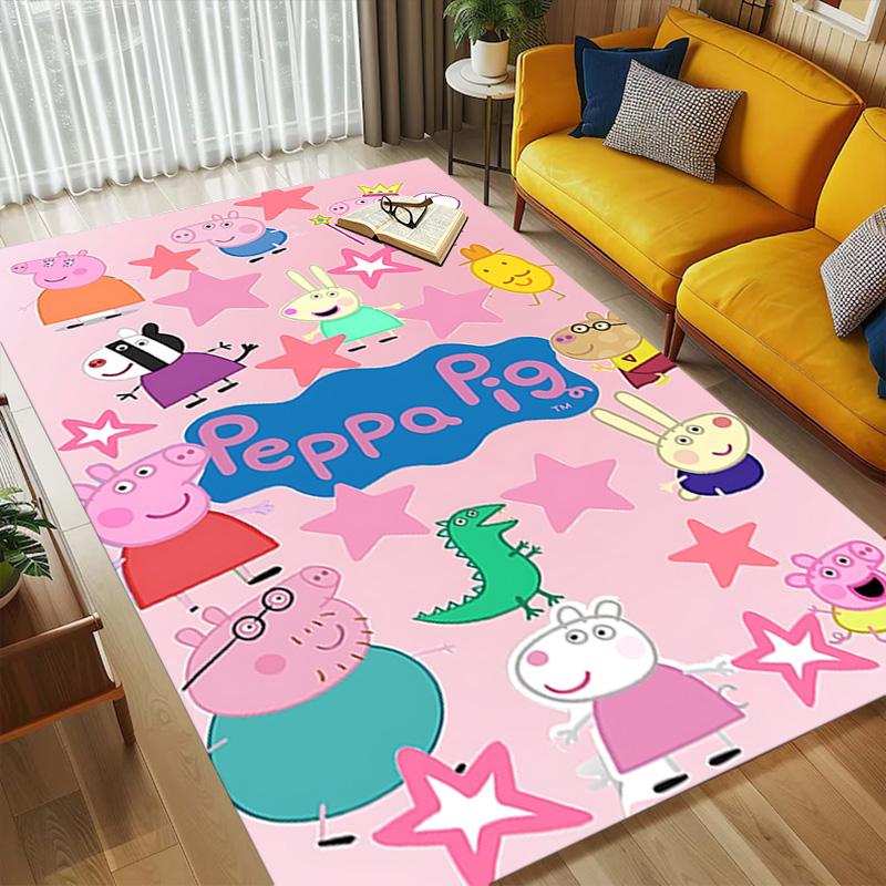 Peppa Pig Party Living Room Nonslip Area Rug Soft Carpet For Bedroom Game Playroom Sofa Office Home Decor Doormat Christmas Gift C926756