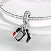 Fashion 100 %925 Sterling Silver Guitar Camera Biycle Flower Charms Pendant Bracelet Diy Jewelry Making