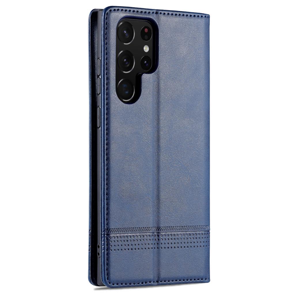 Роскошный магнитный адсорбционный кожаный чехол для Samsung Galaxy S22+ S23 + Ultra S 22 Flip Cover Защитный чехол Fundas Coque