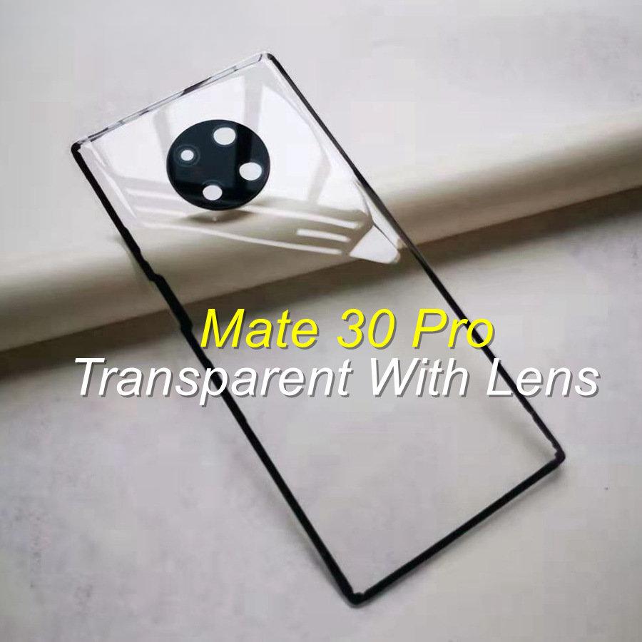 Прозрачное стекло для Huawei Mate 10 20 30 Pro, задняя дверь с аккумулятором и объективом камеры