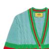 Gucci X Adidas Originals Коллаборация Весна/Лето 2023 Вязаные изделия Женские Синий 717705-XKCQ3-5429