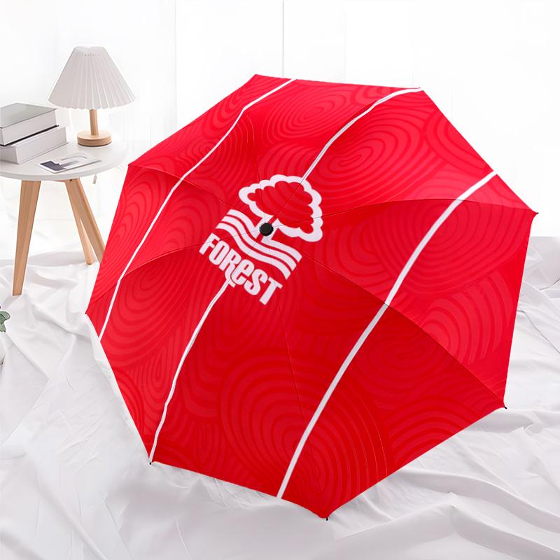 1pc Forest F.C Umbrella, Sun Protection, And UV Shielding. It Has Eight Sturdy Ribs for Outdoor Use And Perfect As a Holiday Gift