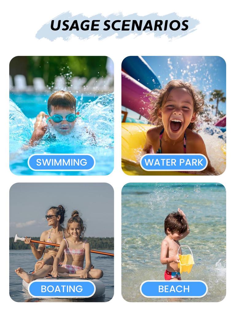 Детский неопреновый спасательный жилет - Начинающий плавучий жилет для плавания и безопасности в аквапарке