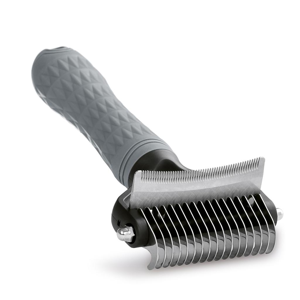 SanMori Pet Brush Cat Brush Dog Brush Furminator Knot Removal Comb Be Removes Tangles In Pet Hair Pet Grooming Brush For Both Cats and Dogs [Genuine