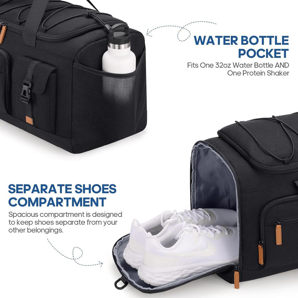 Спортивная сумка для мужчин и женщин с отделениями для обуви и ноутбука, спортивная дорожная сумка 3 в 1, рюкзак с защитой от кражи для ручной клади в самолете и на тренировках