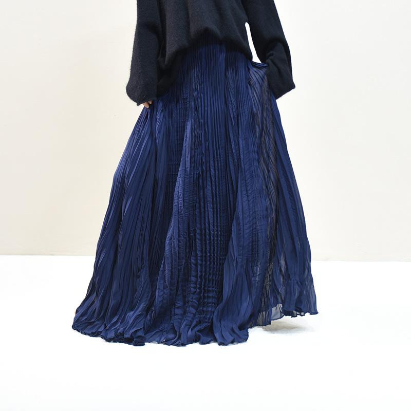 Женская элегантная шифоновая юбка А-силуэта средней длины с подолом шириной 6 метров для Весны/Лета 2025