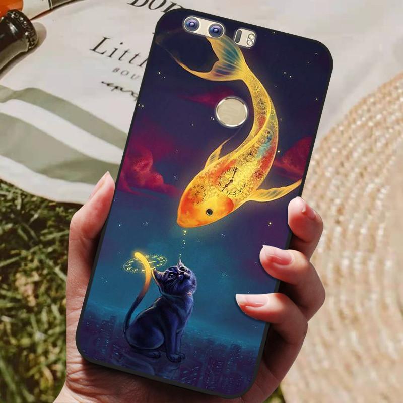 For Huawei Honor 8 5.2-inch Case Silicon Back Cover Phone Case for Huawei Honor 8 Cases Soft bumper coque Honor8 FRD-L19 Coques