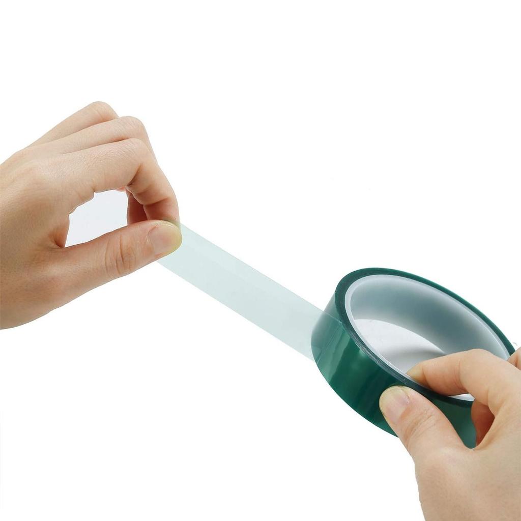 Green Polyester Hi-Temp Masking Tape PET Tape With Silicone Adhesive, Ideal For Painting, Powder Coating, Circuit Boards