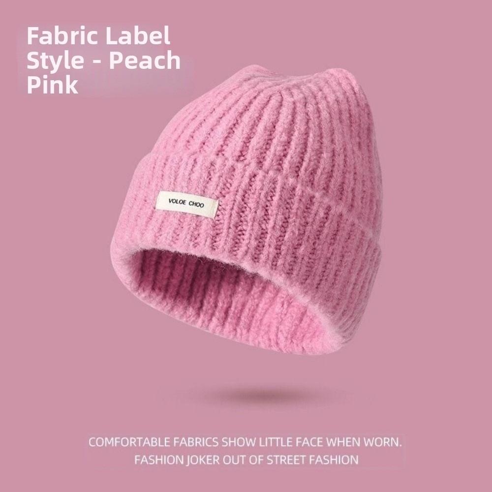 High Quality Solid Color Knitted Beanies Anti-cold Outdoor Winter Autumn Hats Keep Warm Ladies Casual Cap For Women/Men/Students