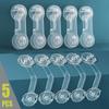 5Pcs/Pack Child Safety Baby Drawer Safety Lock Child Anti-Opening Cabinet Door Refrigerator Buckle Baby Anti-pinch Safety Buckle