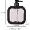 Диспенсер для мыла для ванной комнаты, Современный диспенсер для средства для мытья посуды для кухонной раковины, Контейнер для жидкого мыла с помпой, Прозрачные пластиковые бутылки с дозатором для мыла (2