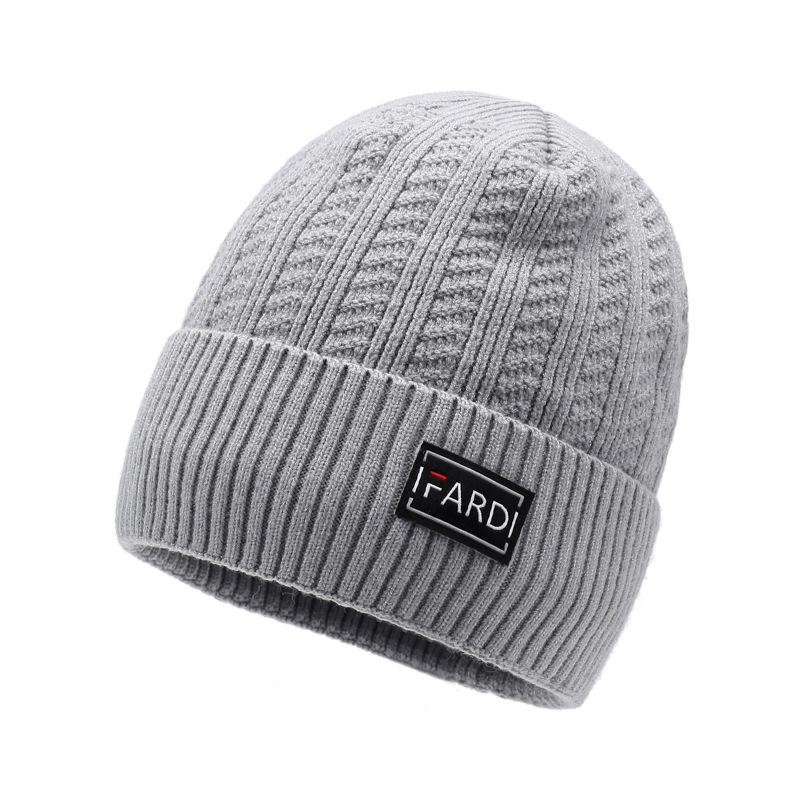 Hat Men'S Warm And Cold Wool Knitted Hat Season Versatile Outdoor Cycling Hat Wool Hat Cold Hat