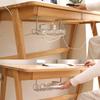 ABS Under Table Storage Rack Cable Management Tray Home Office Desk Wire Organizer No Punching Kitchen Storage Home Accessories