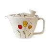 Чайник с ситечком для чая 240 мл на 1-2 персоны Изделия Hasami, произведенные в Японии Цветной тюльпановый горшок S Желтый J-kitchens