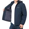 Men's Fleece-Lined Casual Windbreaker - Thick, Quick-Drying Cotton-Padded Jacket for Autumn and Winter