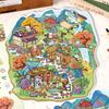1Set Cartoon Cute Landscape Stickers Cabin Scene Diy Game Stickers Hand Account Decoration Stickers Creative Diy Stickers