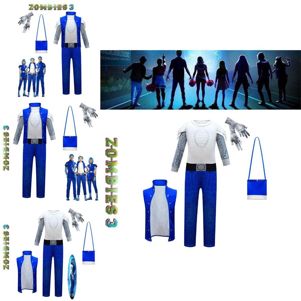 Bright And Durable Zombie 3 Alien Cosplay Costume For Kids Perfect For Halloween And Carnivals