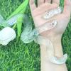 Transparent Fake Snake Prank Toy Soft Rubber Snake-Shaped Ornament  April Fools Day