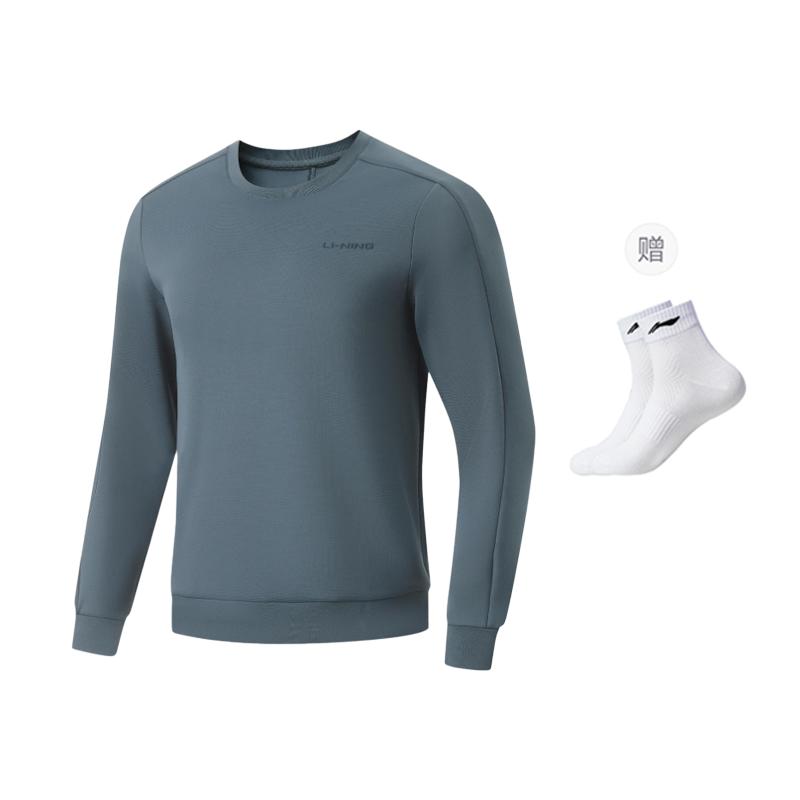 Свитшот мужской Li Ning Fitness Series Улитка Темно-синий AWDU869-2