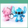 Яркие игрушки Лило и Стич Мультфильм Стич Светодиодные брелоки со светящимися функциями