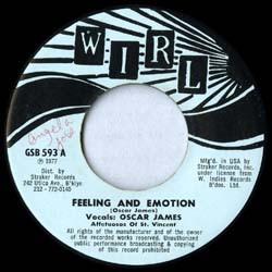 7inch Record AFFETUOSOS OF ST. VINCENT Feeling And Emotion Babylon Dread GSB593 WIRL 1977 Barbados Reggae Ska Dub Used
