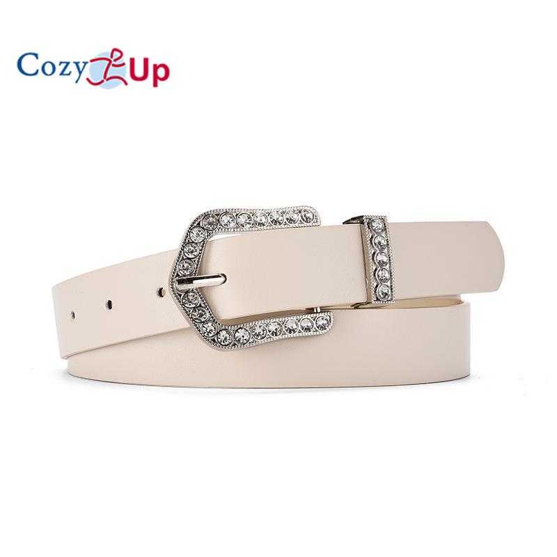 Элегантный ремень с пряжкой и инкрустацией стразами, ветровка, пуховик, простой декоративный пояс для женщин