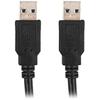 Câble USB 3.0 LANBERG - MALE/MÂLE 1.8M - Noir