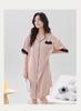 [Silk Smooth Shirt Sleeping Skirt] Summer Thin Smooth Casual Loose Sleeping Skirt for Women Can Wear Externally Women's Home Clothes for Women