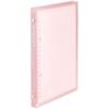 Maruman F091-38 Папка-регистратор с отрывными листами A5 Crew Fit, 20 отверстий, светло-розовая