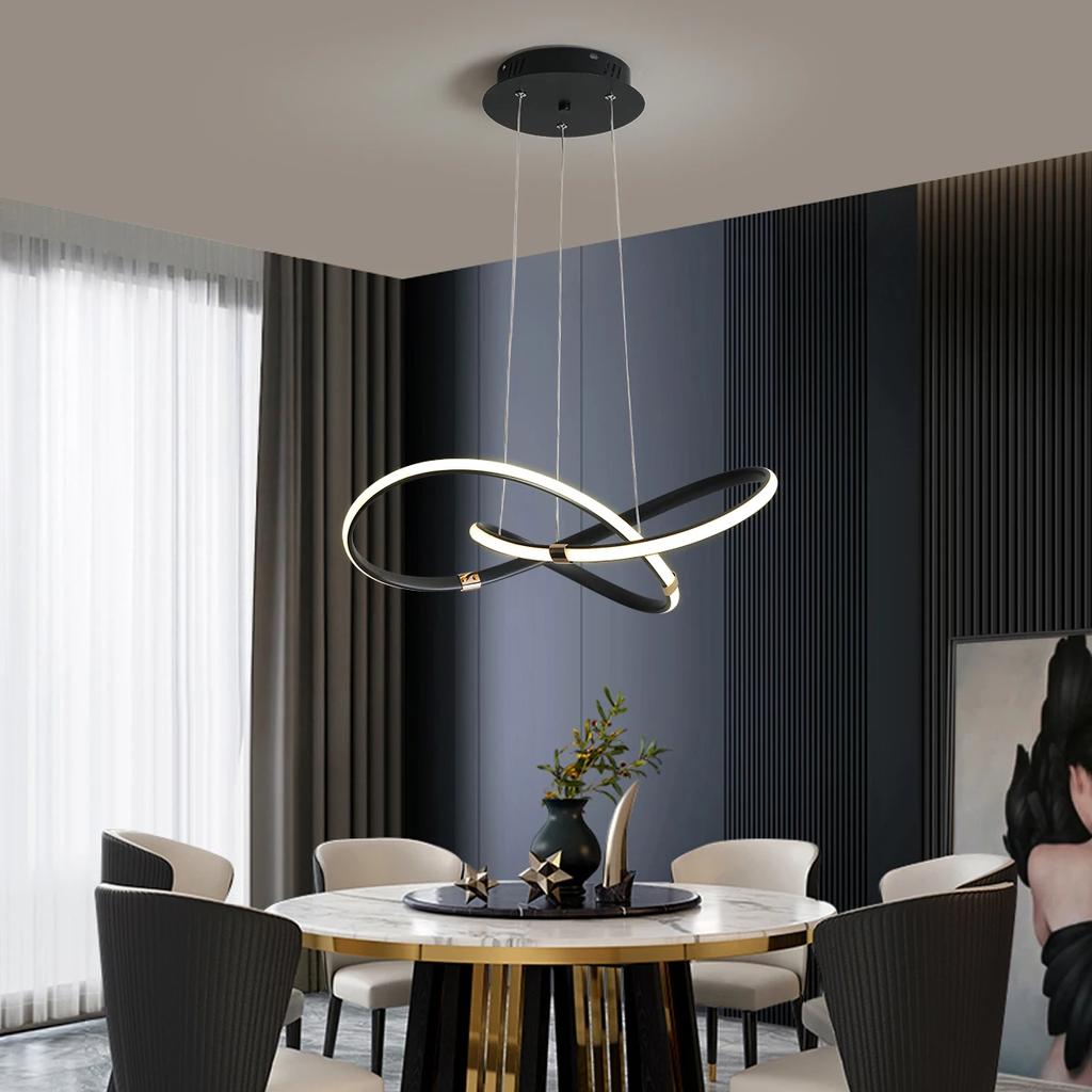 Dia54cm Modern Led Pendant Chandelier Lamp 90-265V Suspension Hanging Chandelier Lights for Dinning Kitchen Room Bar Shop