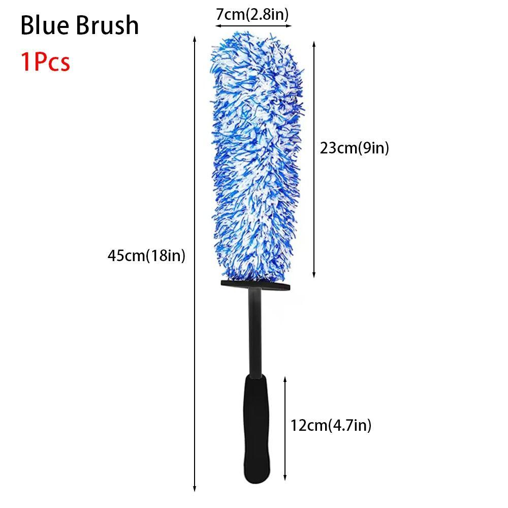 1 шт. Щетка для автомобильных колес с нескользящей ручкой из микрофибры, щетки для чистки шин, перчатка для автомойки, автомобильный аксессуар, легко чистящиеся диски, спицы